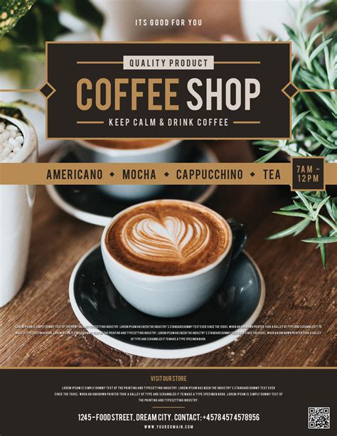 Free Coffee Flyer Template